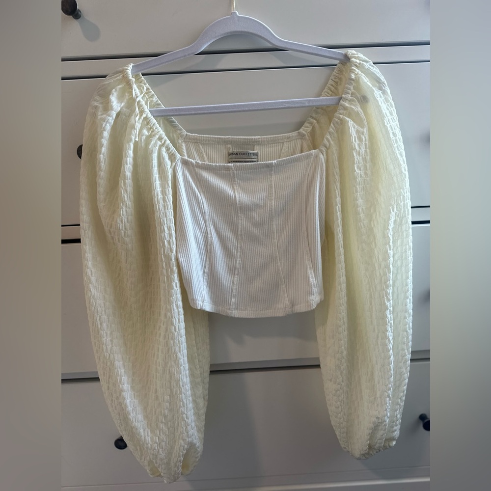 Urban Outfitters Corset Flowy Long Sleeve